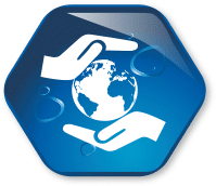 Cadre bleu eco superior